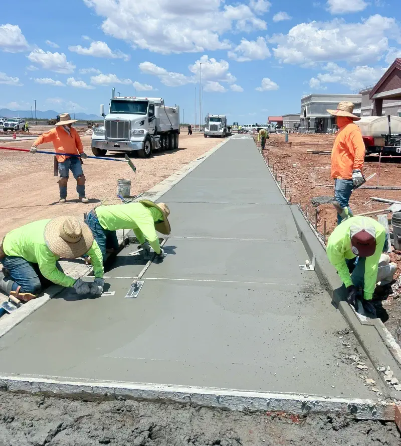 Commercial Sidewalk Installation