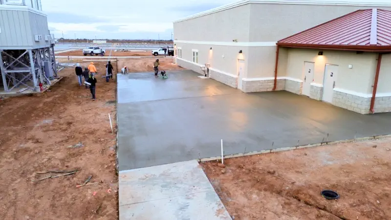 Commercial Building Concrete Entrance